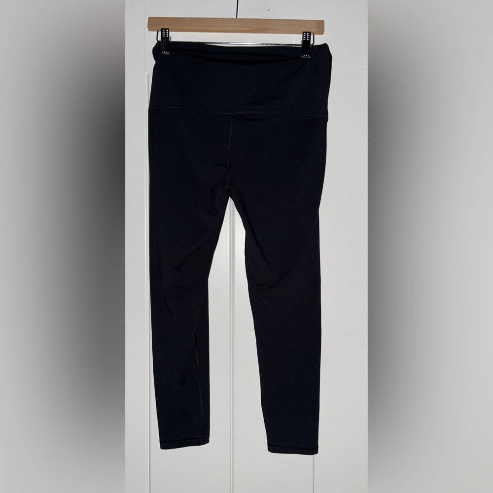 Isabel Maternity Full Panel Leggings Black Soft Stretch Pregnancy Essentail Sz M